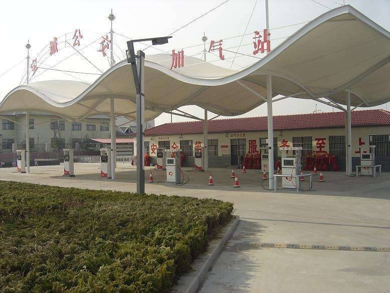 加油站膜结构