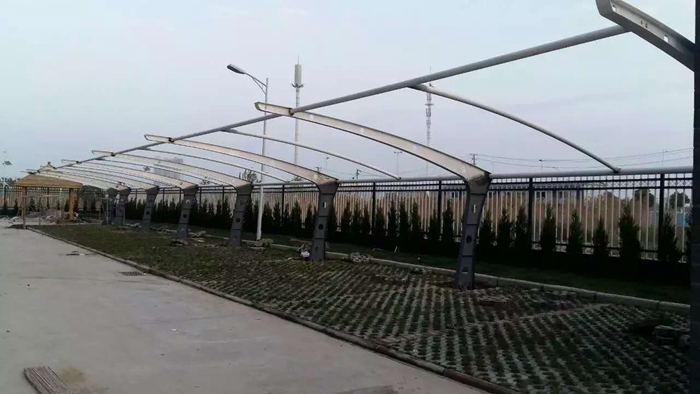 白沙洲青菱工业园膜结构车棚